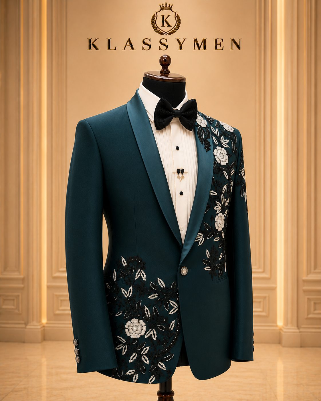 The KlassyMen Textured Boucle Suit
