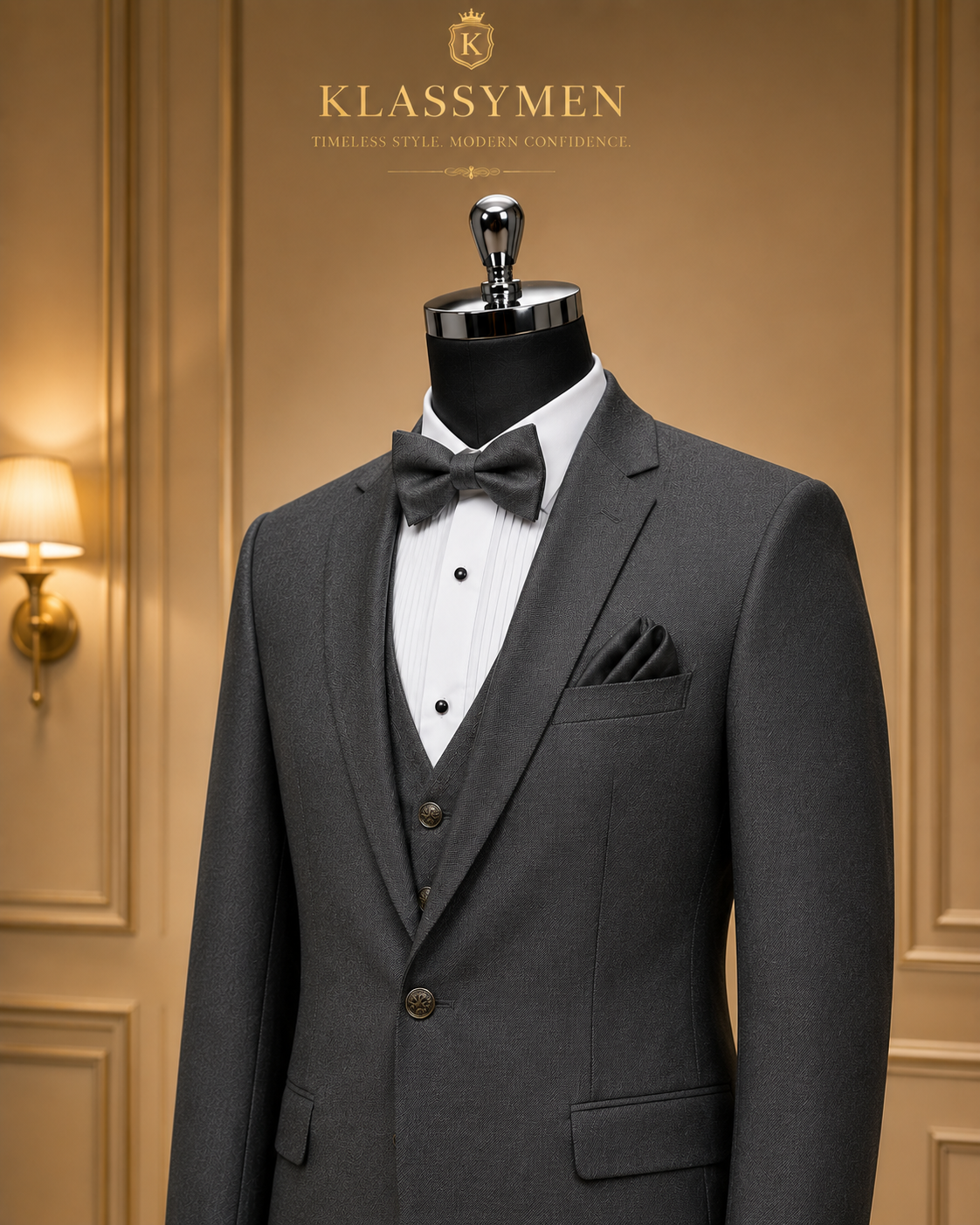 The KlassyMen Slim Fit Suit in Cobalt Blue