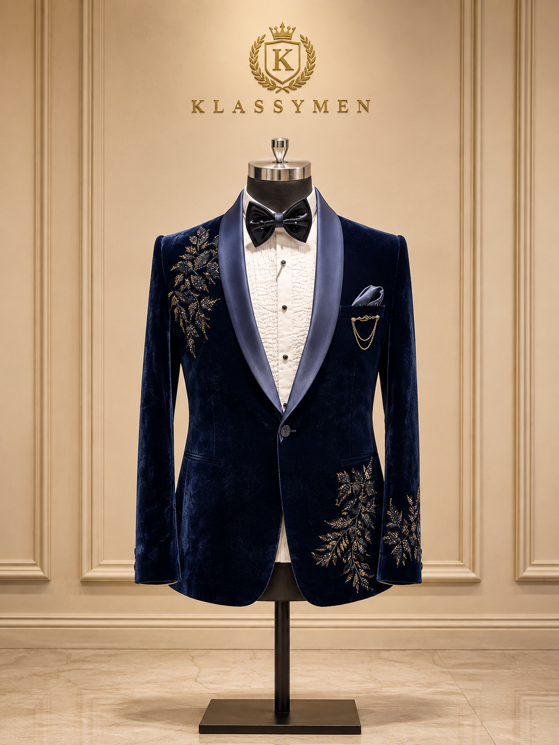 The KlassyMen Velvet Evening Suit
