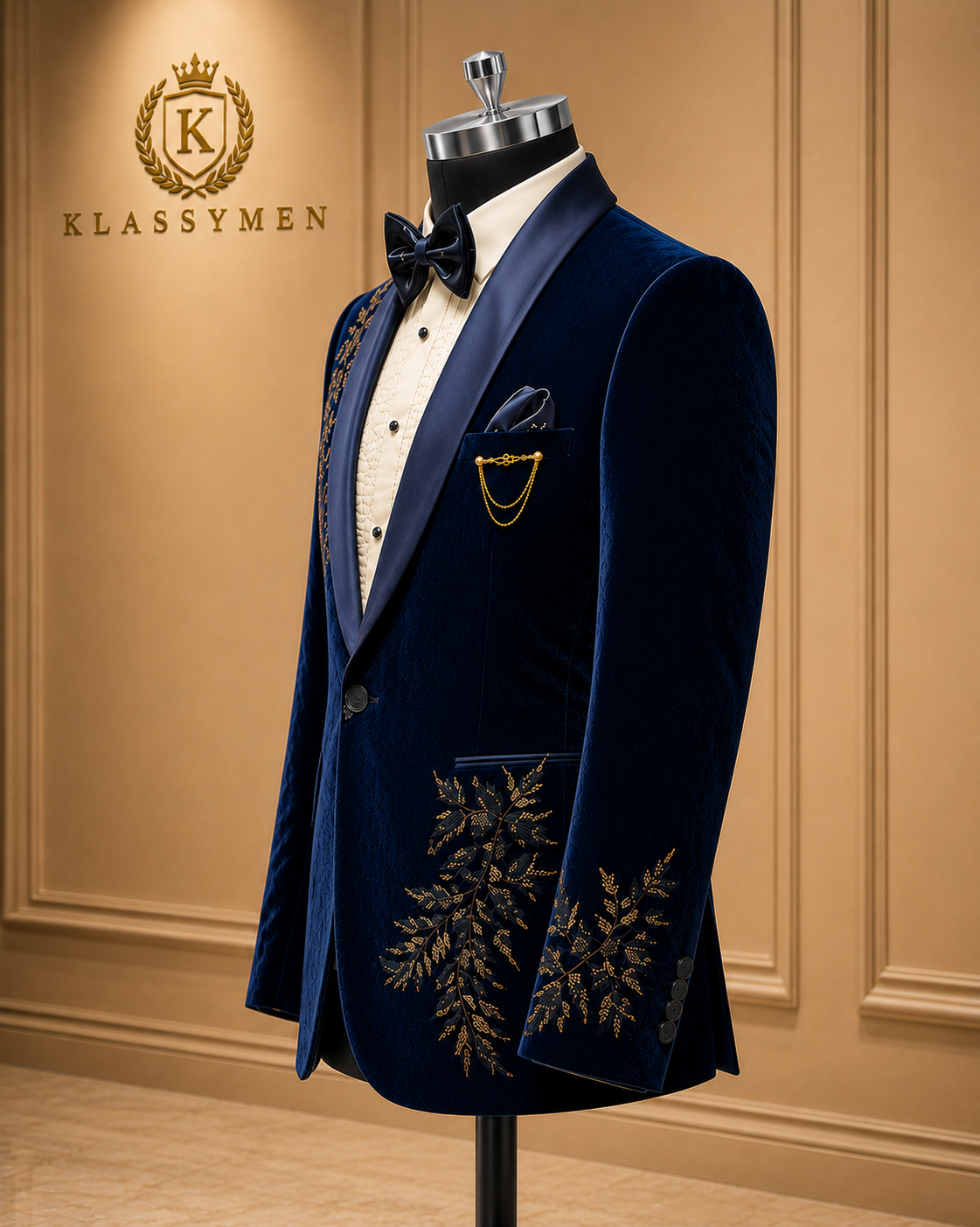 The KlassyMen Velvet Evening Suit