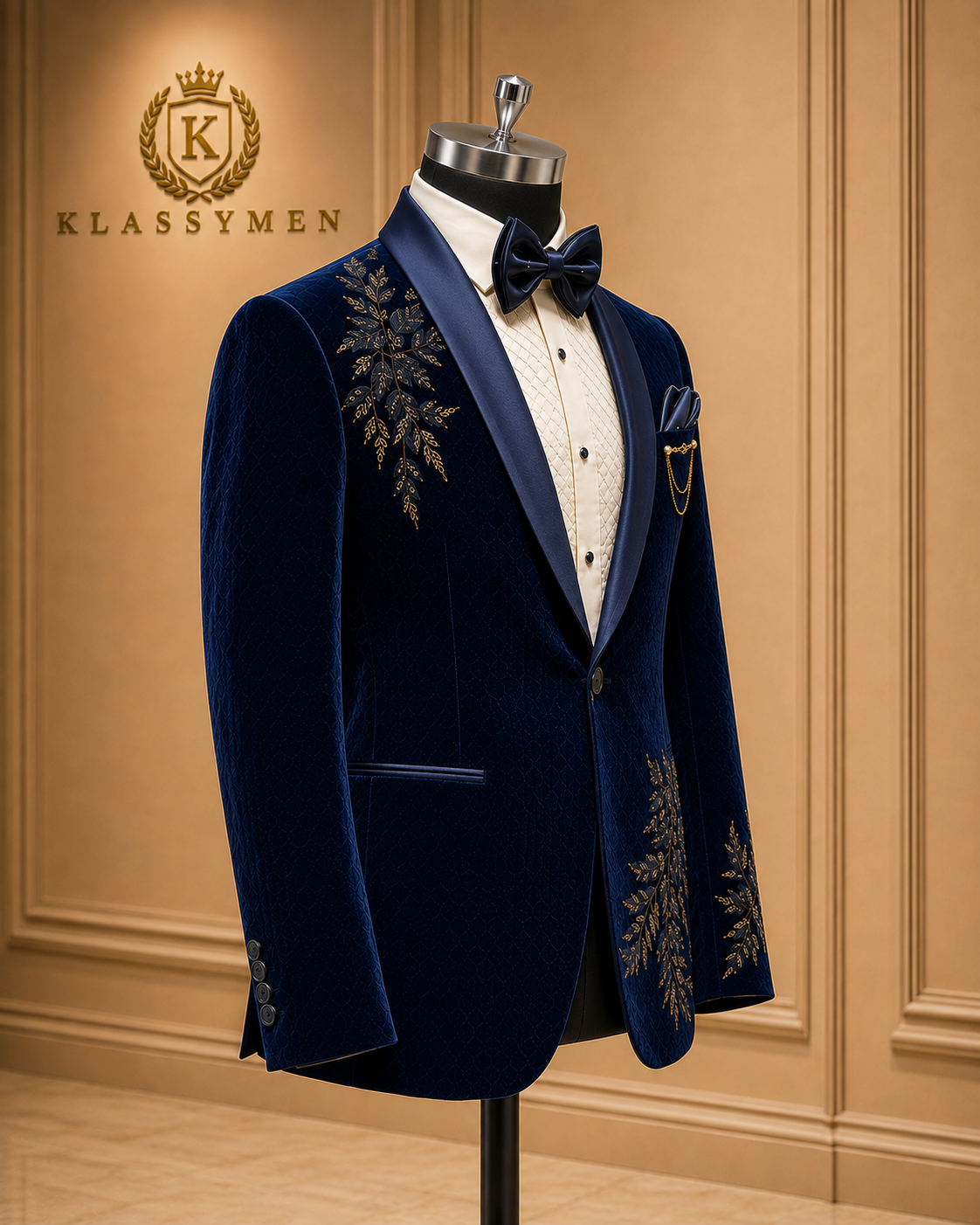 The KlassyMen Velvet Evening Suit