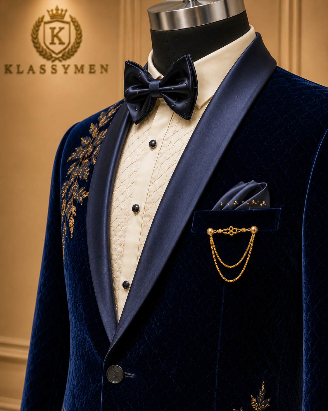The KlassyMen Velvet Evening Suit