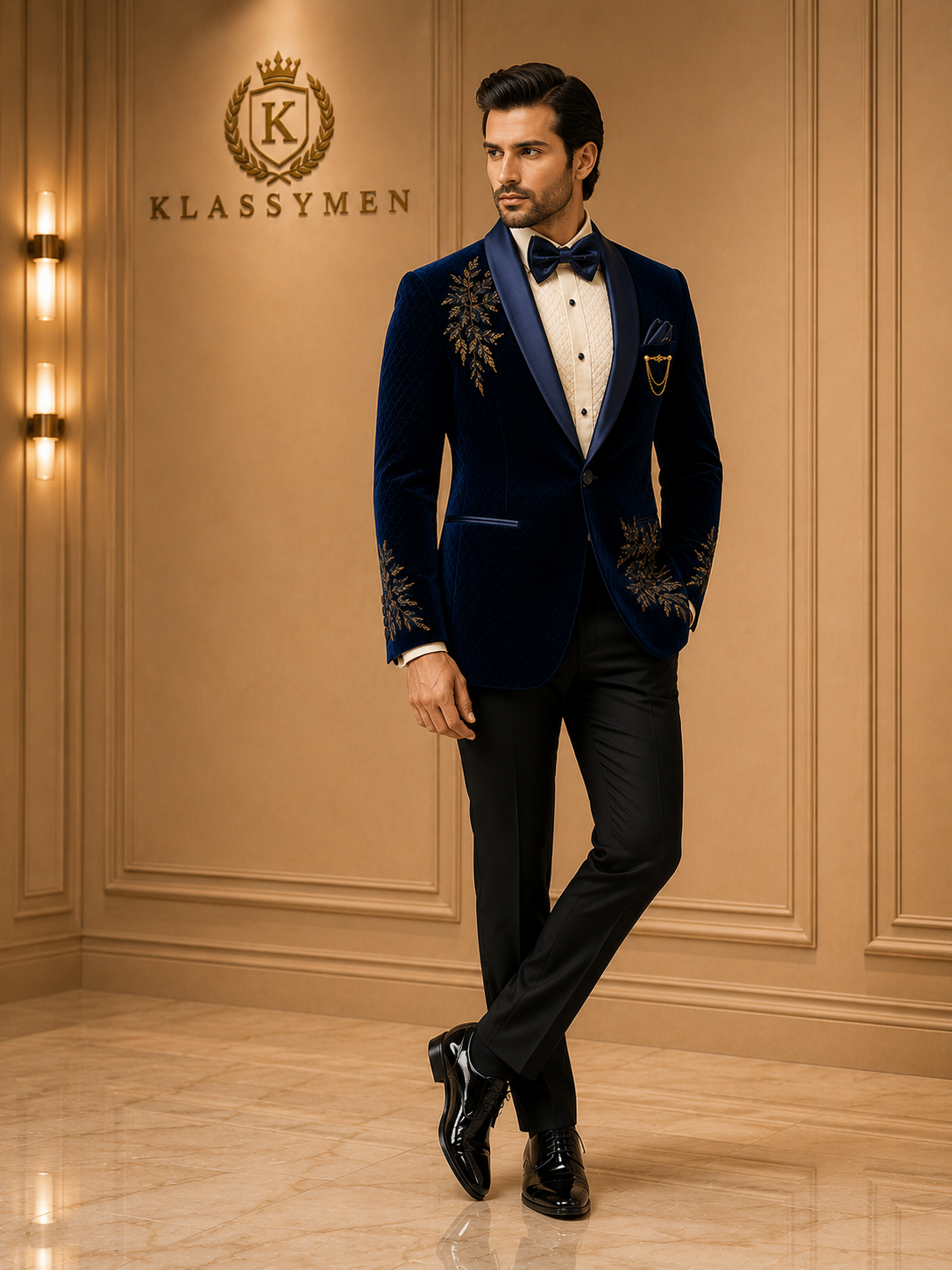 The KlassyMen Velvet Evening Suit