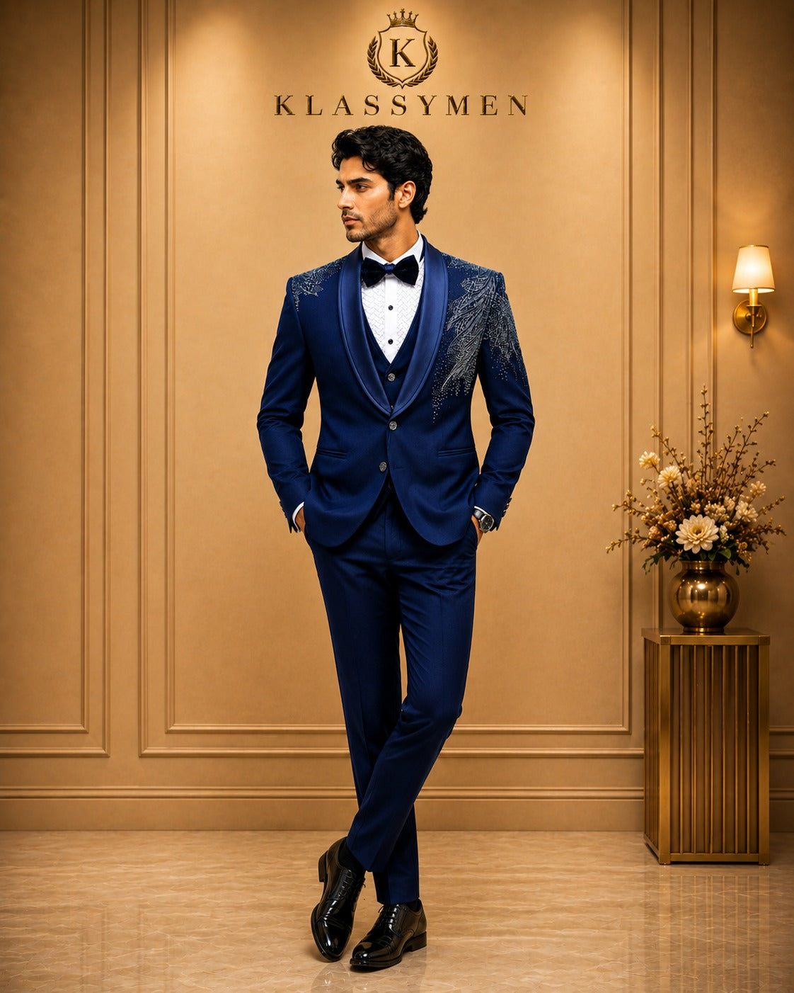 The KlassyMen Double-Breasted Power Suit