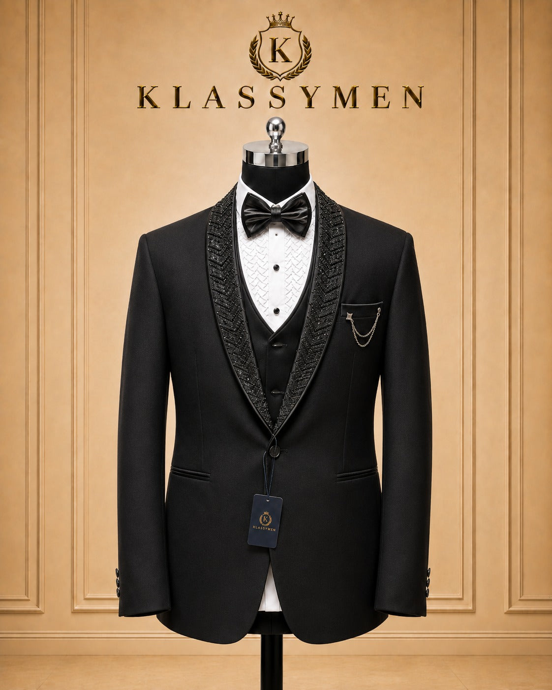 The KlassyMen Checked Windowpane Suit