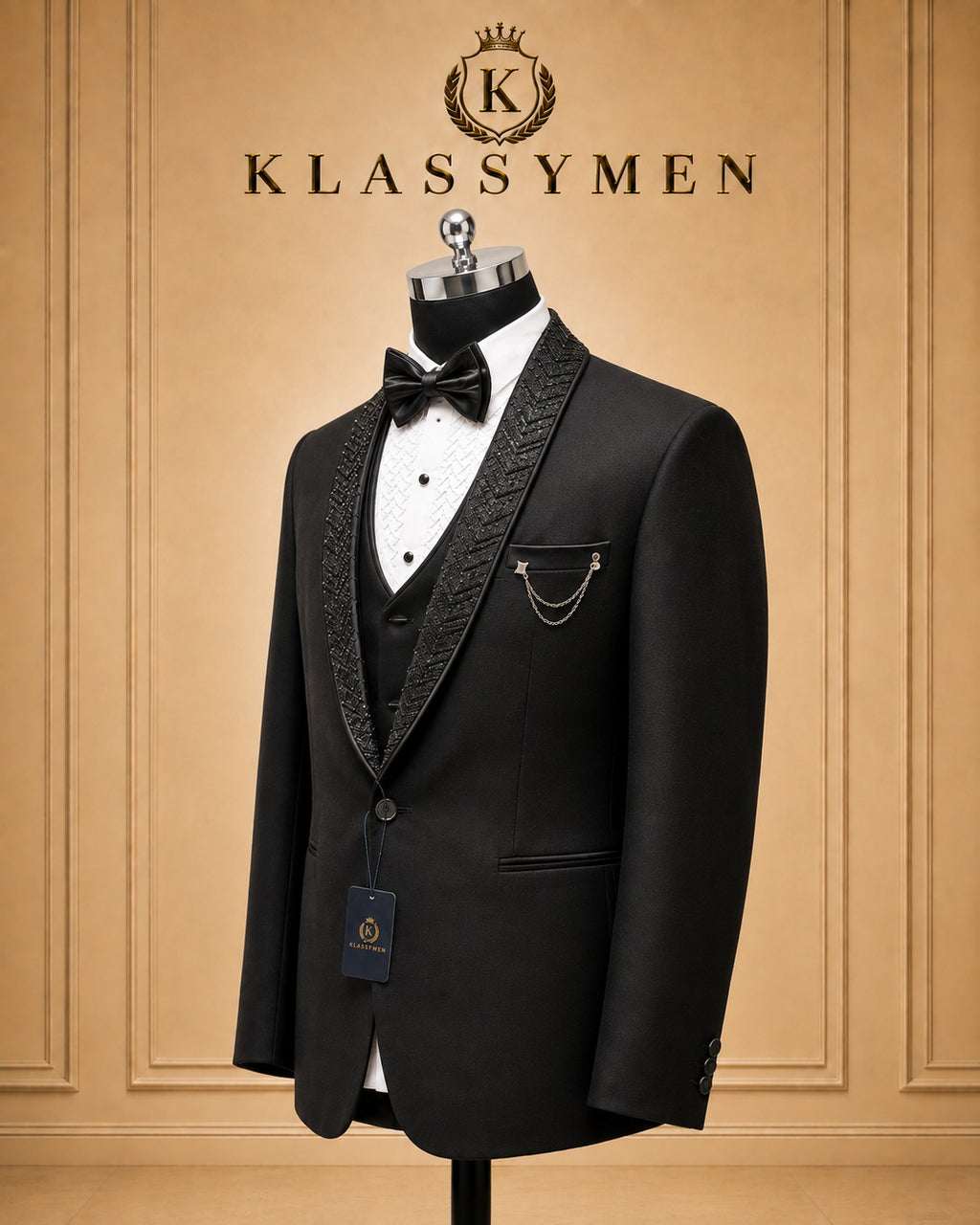The KlassyMen Checked Windowpane Suit
