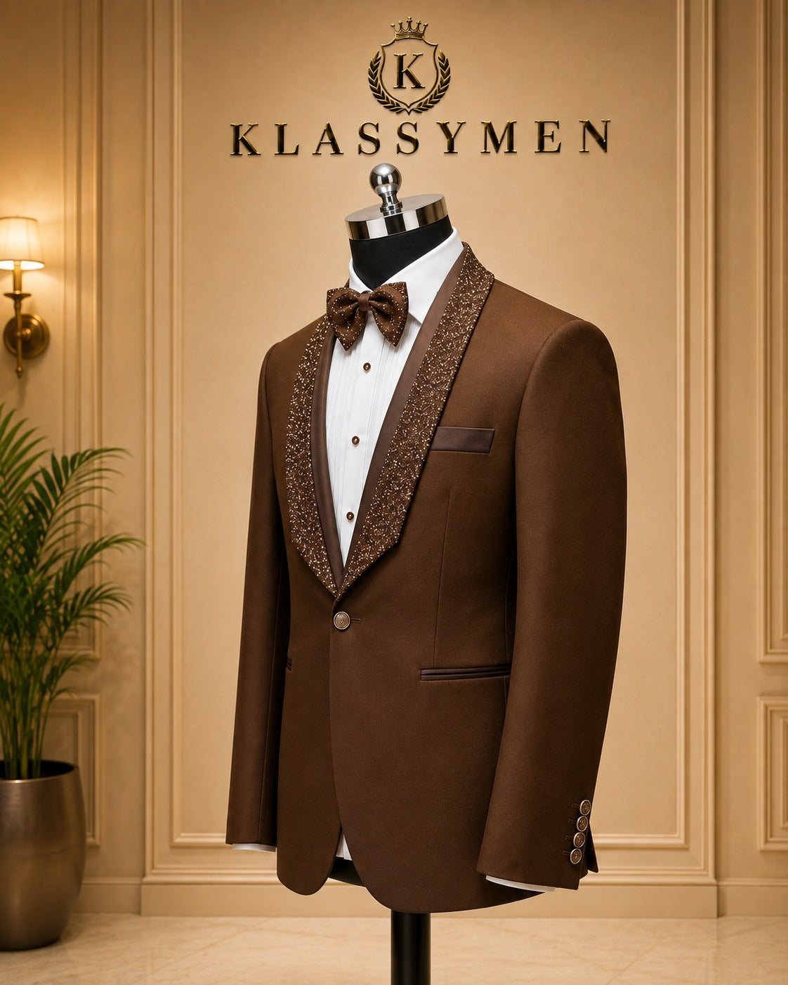 The KlassyMen Monochrome Slim Suit