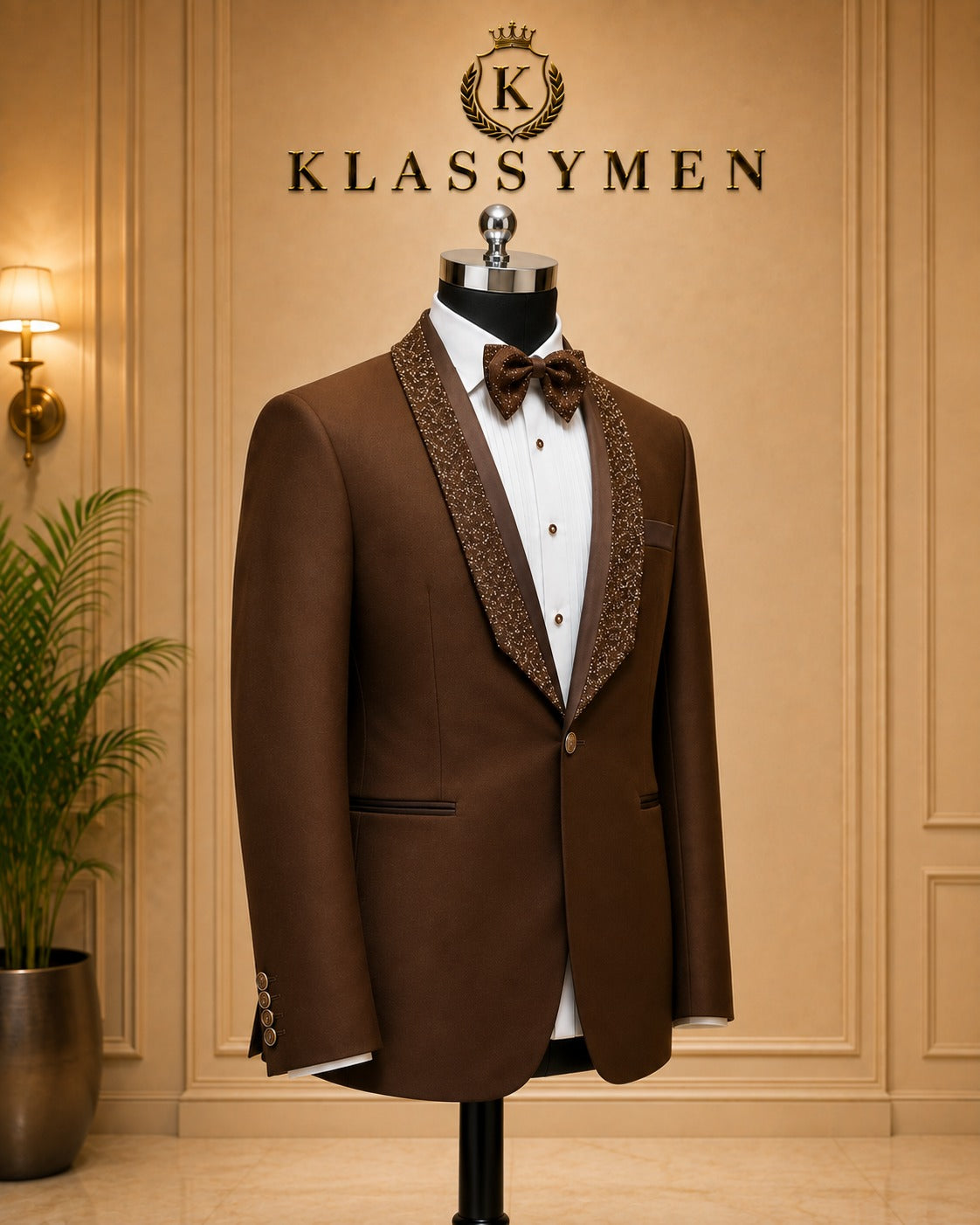 The KlassyMen Monochrome Slim Suit