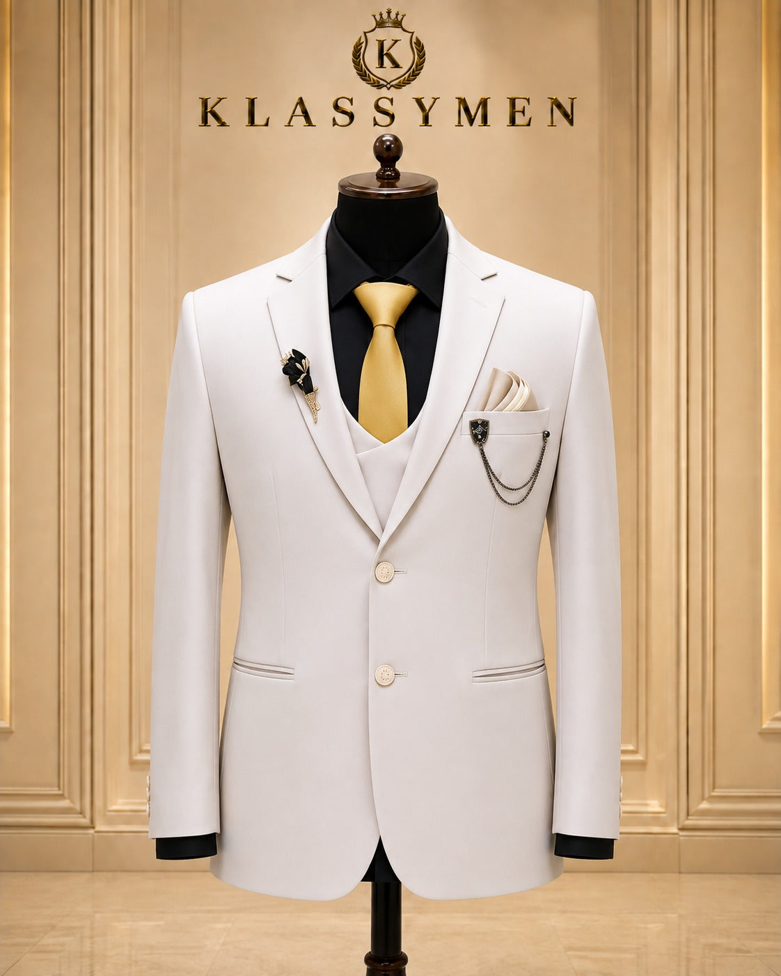 The KlassyMen Nehru Collar Suit