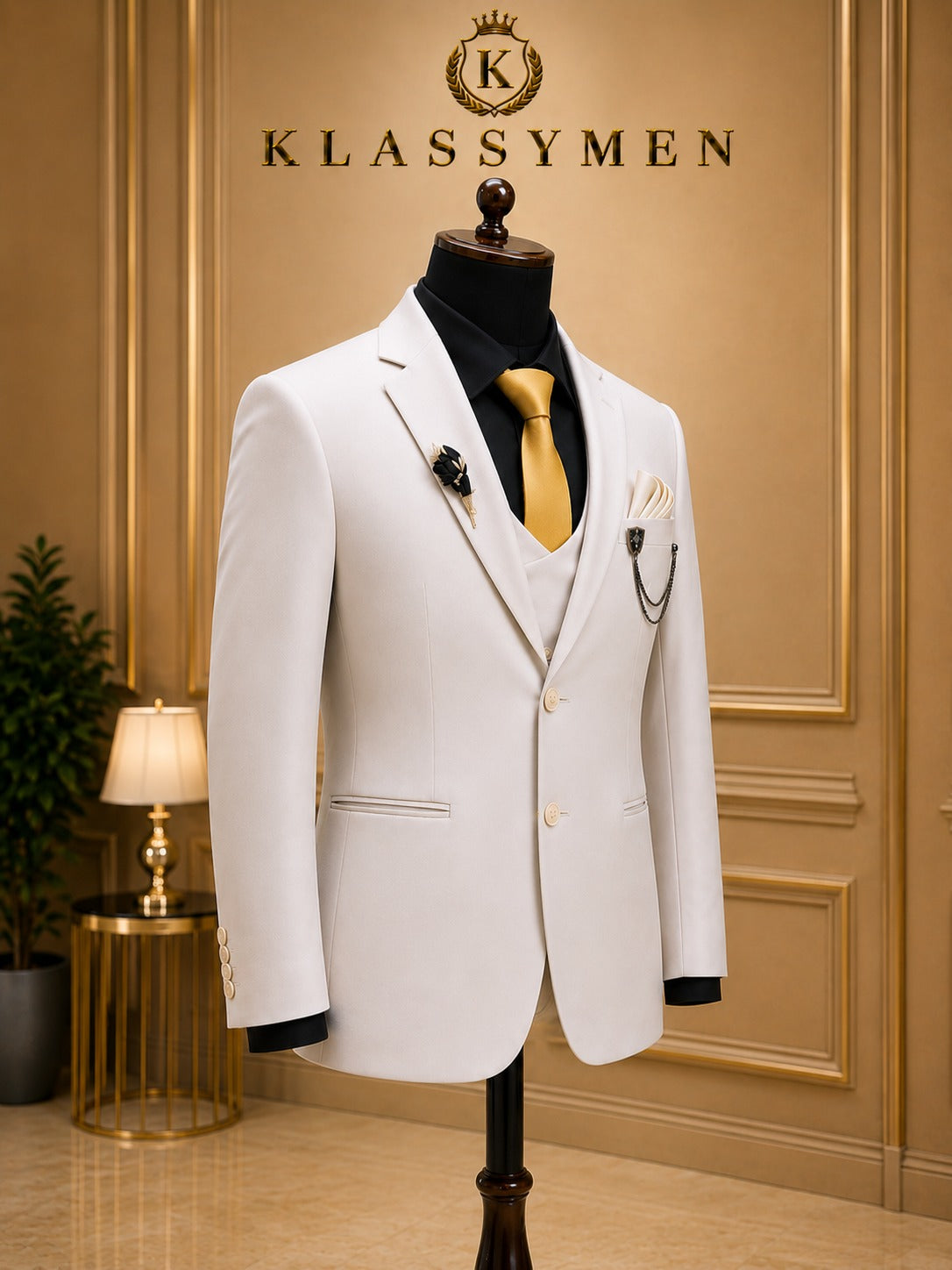 The KlassyMen Nehru Collar Suit