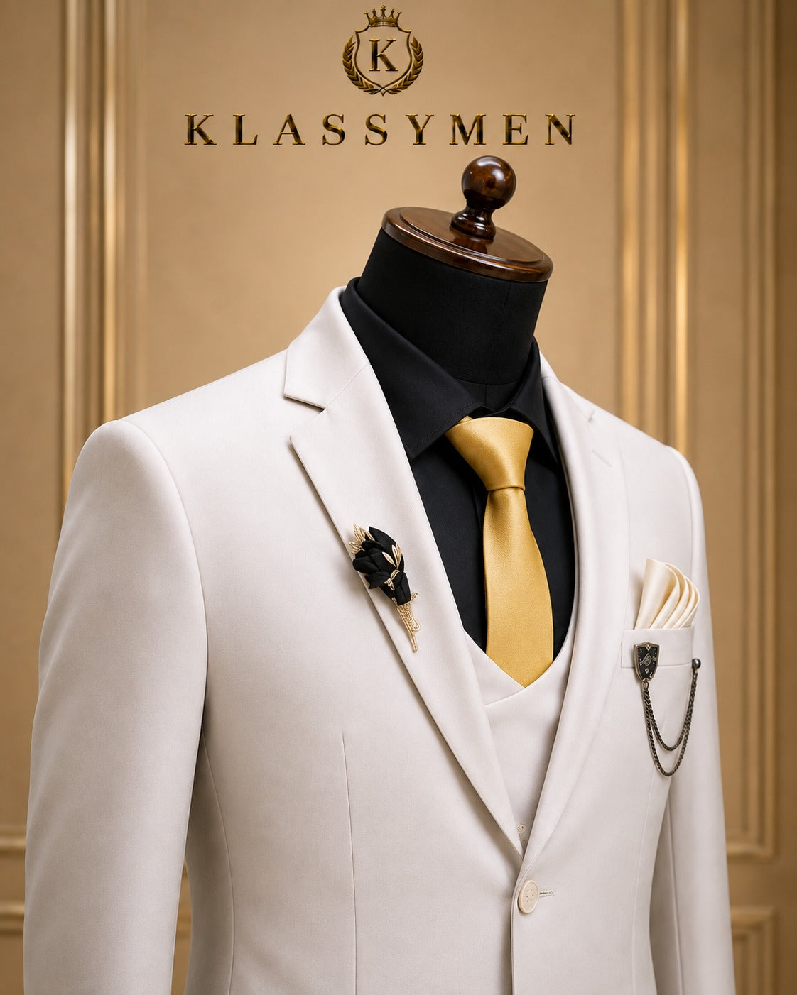 The KlassyMen Nehru Collar Suit