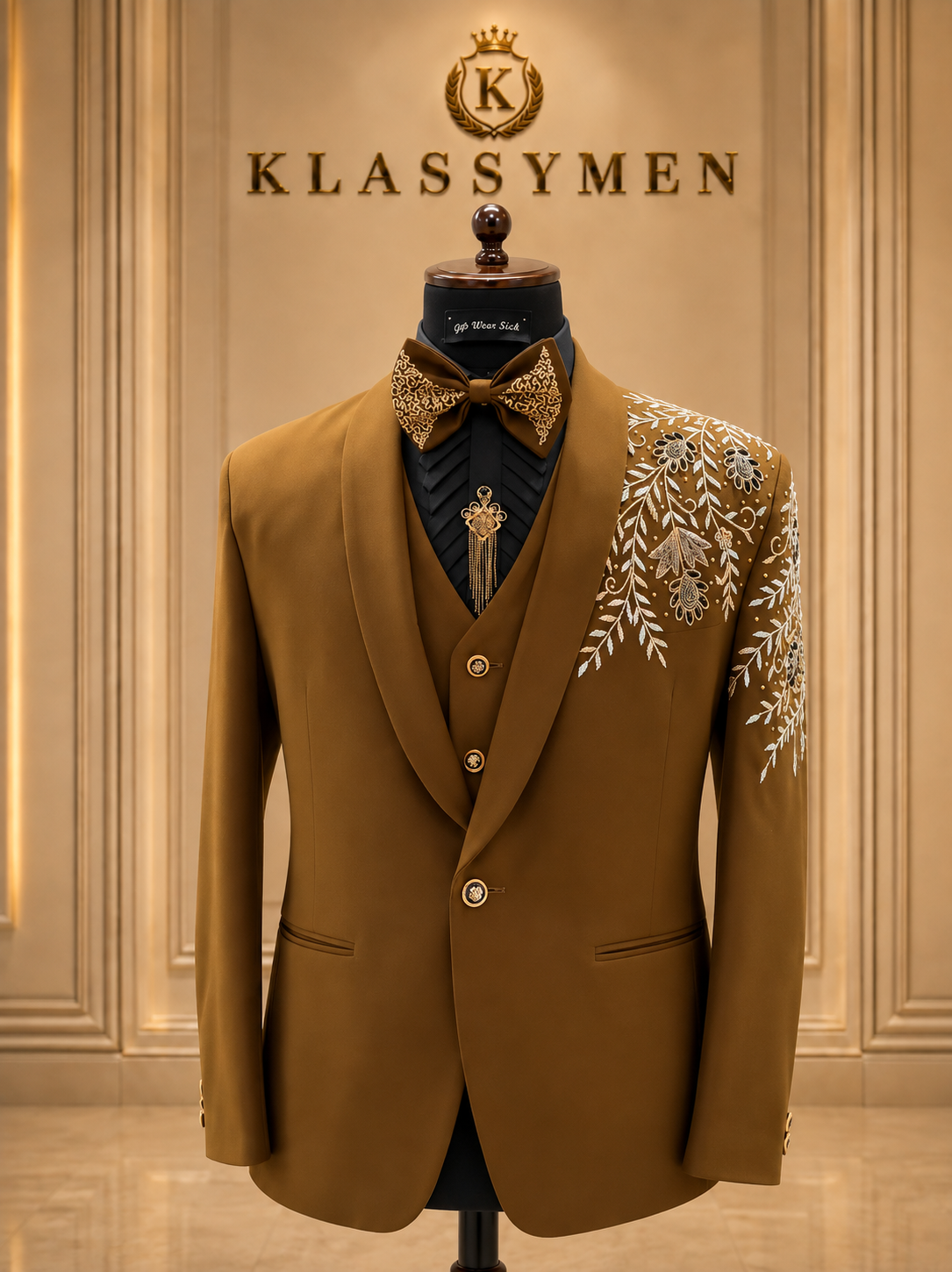 The KlassyMen Herringbone Tweed Suit