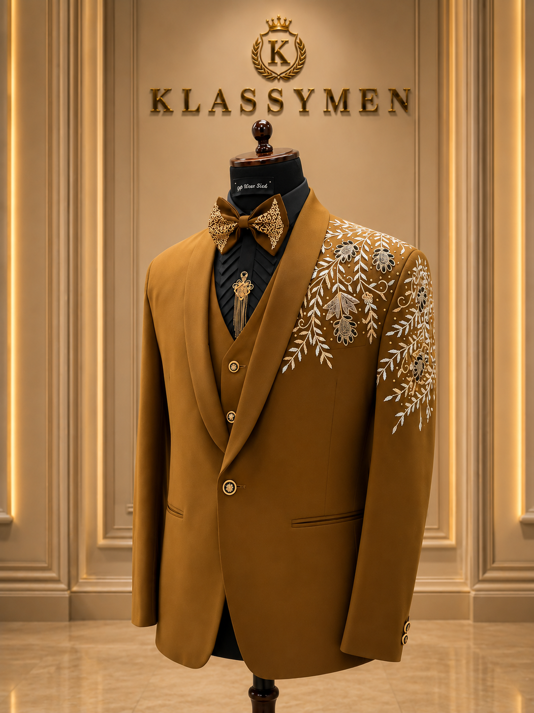 The KlassyMen Herringbone Tweed Suit
