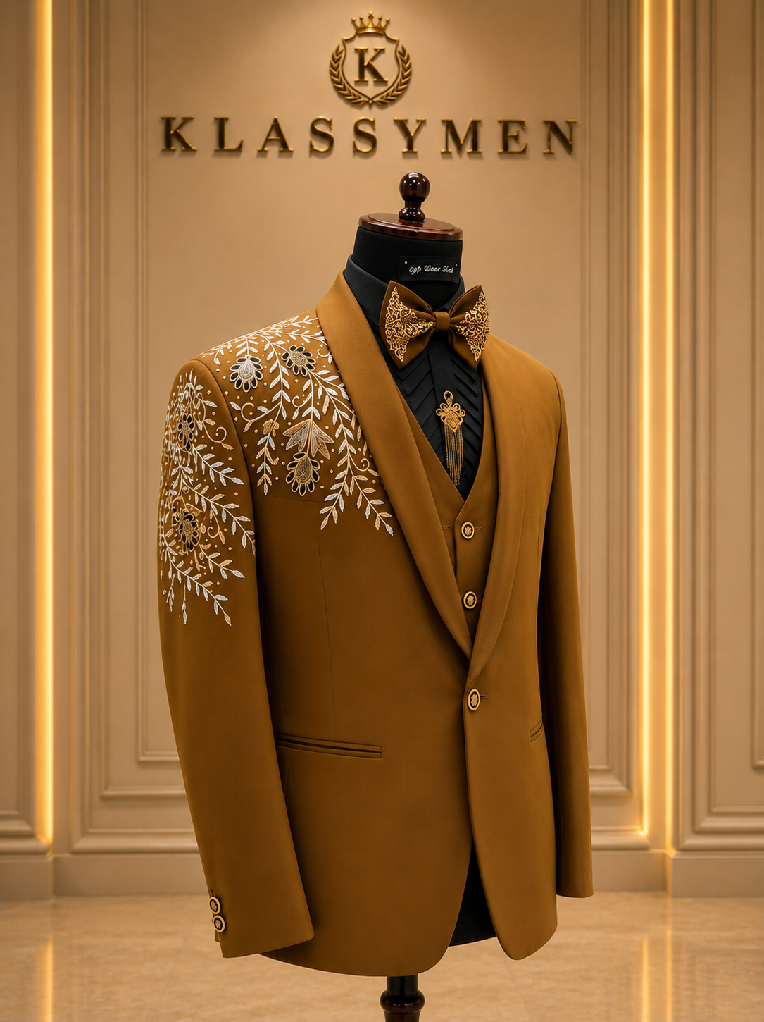 The KlassyMen Herringbone Tweed Suit