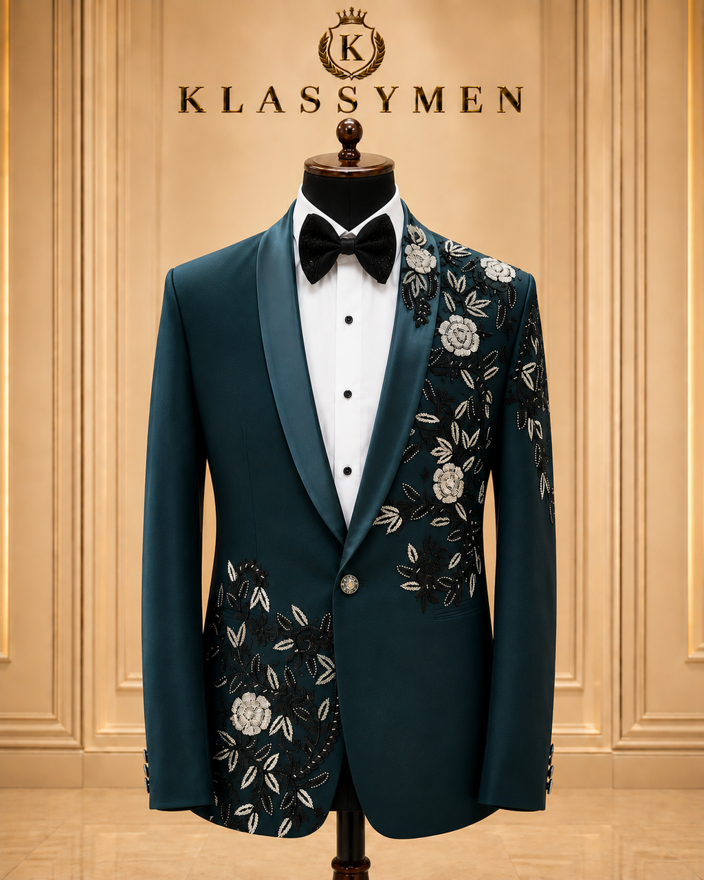 The KlassyMen Textured Boucle Suit