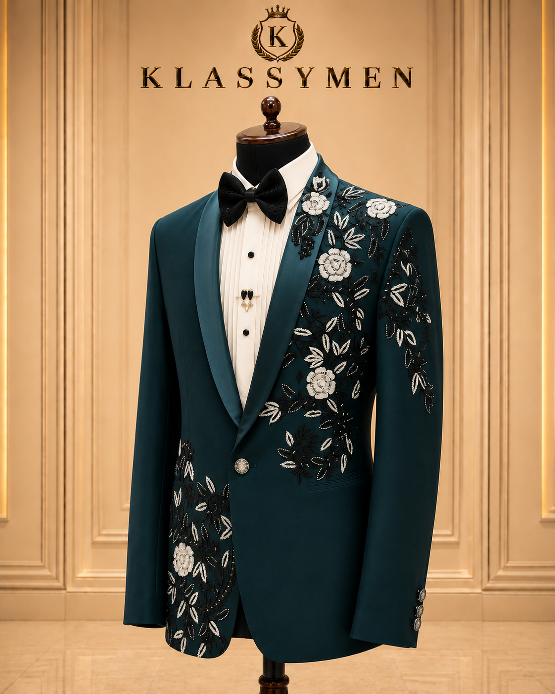 The KlassyMen Textured Boucle Suit