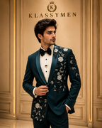 The KlassyMen Textured Boucle Suit