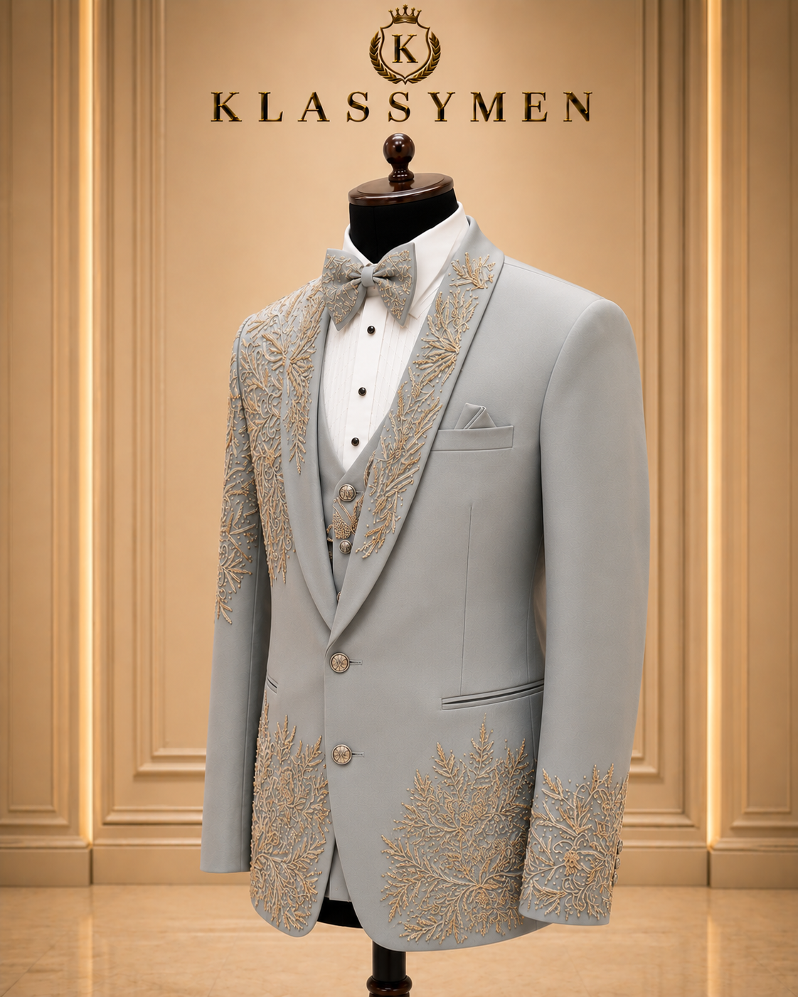 The KlassyMen Midnight Plaid Suit