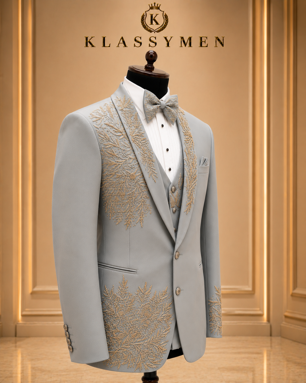 The KlassyMen Midnight Plaid Suit
