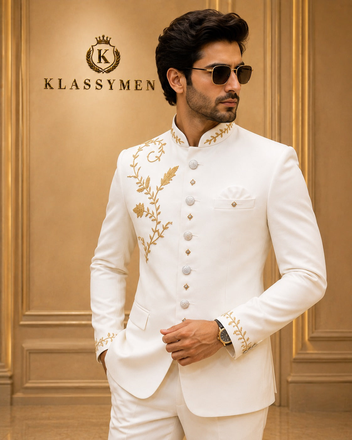The KlassyMen Linen-Cotton Blend Suit