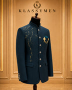 The KlassyMen Contrast Lapel Dinner Suit
