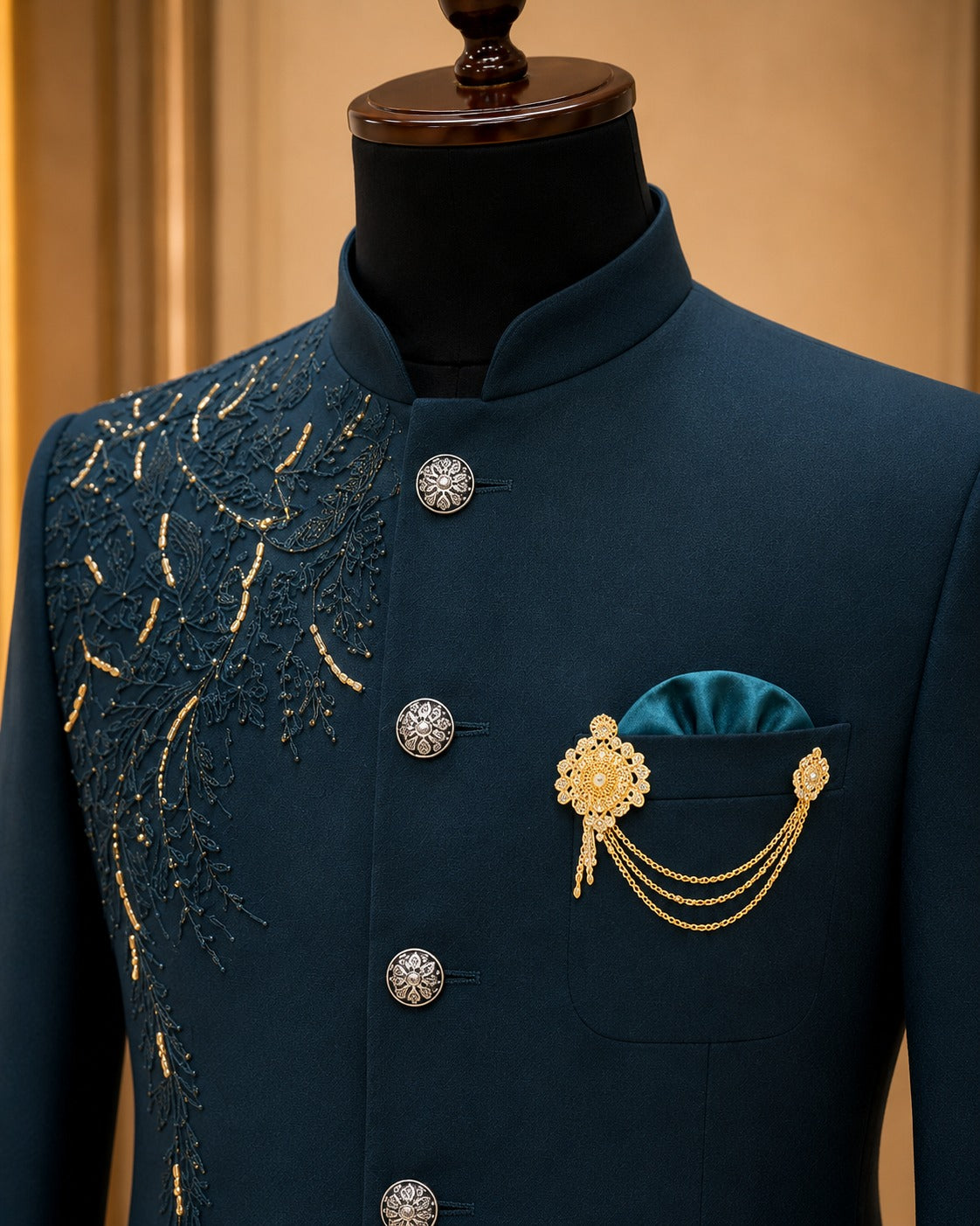 The KlassyMen Contrast Lapel Dinner Suit