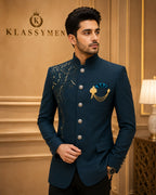 The KlassyMen Contrast Lapel Dinner Suit