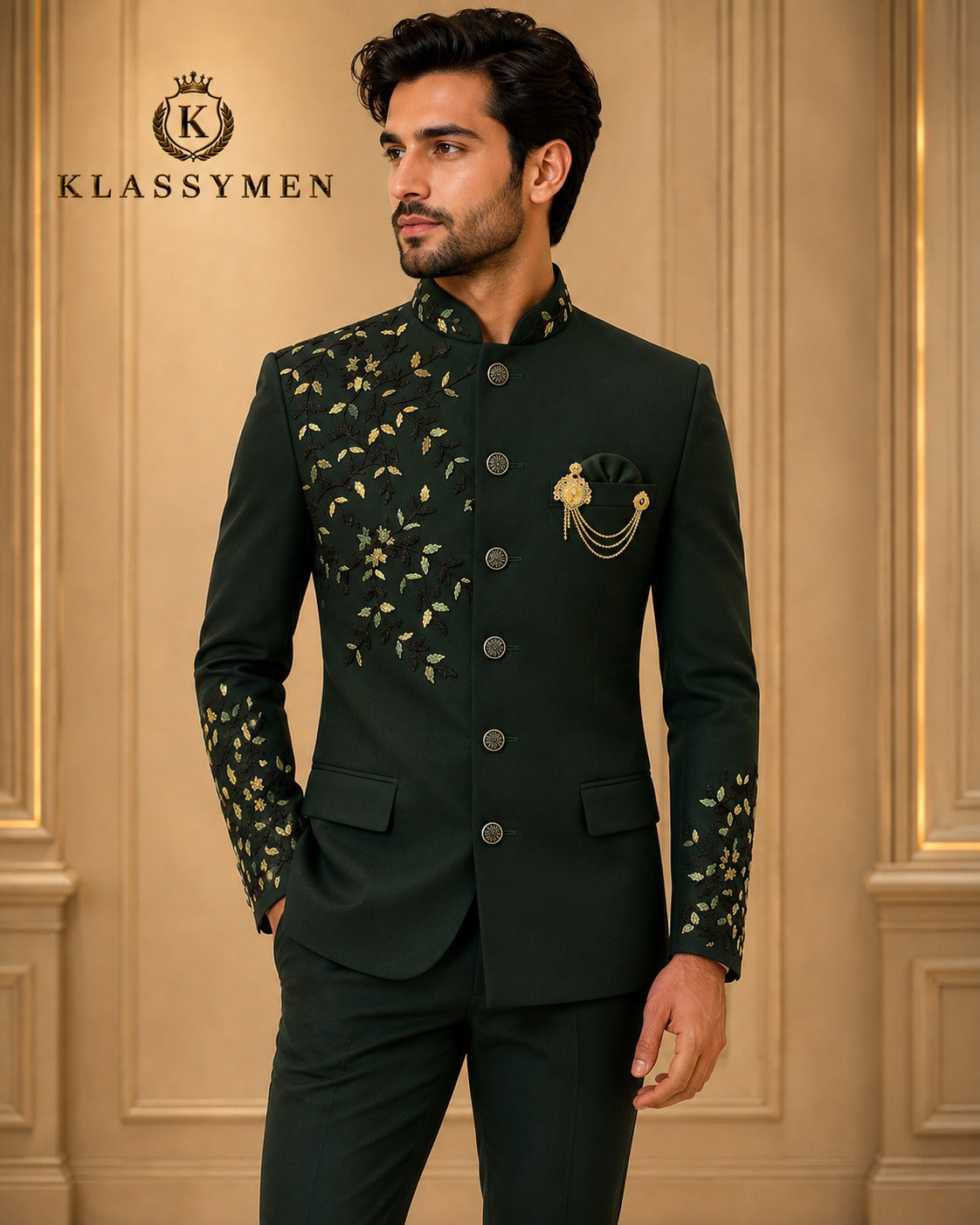 The KlassyMen Stretch Performance Slim Suit