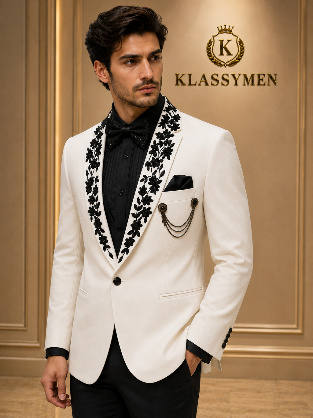 The KlassyMen Houndstooth Classic Suit