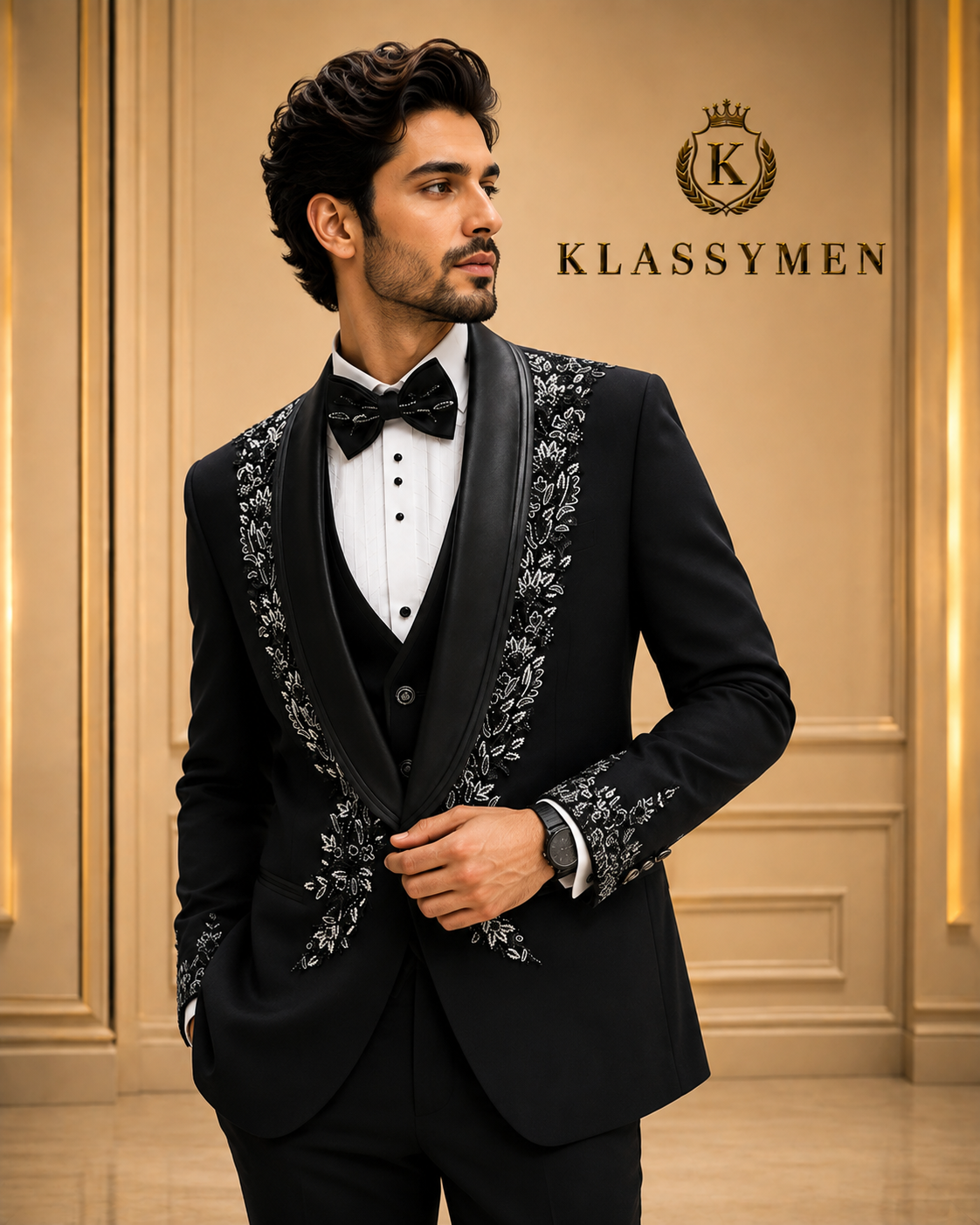 The KlassyMen Wool Crepe Suit