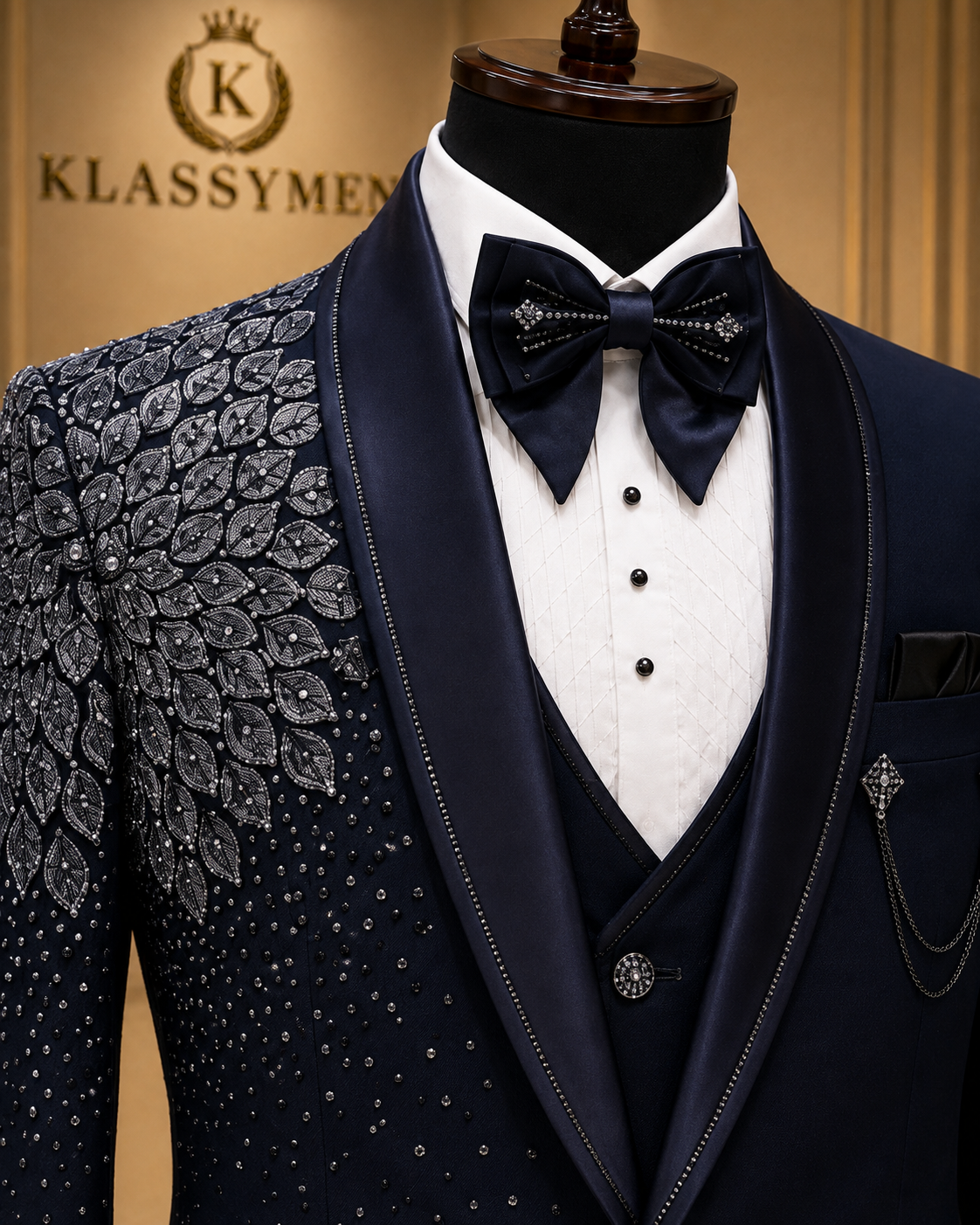 The KlassyMen Micro-Check Business Suit