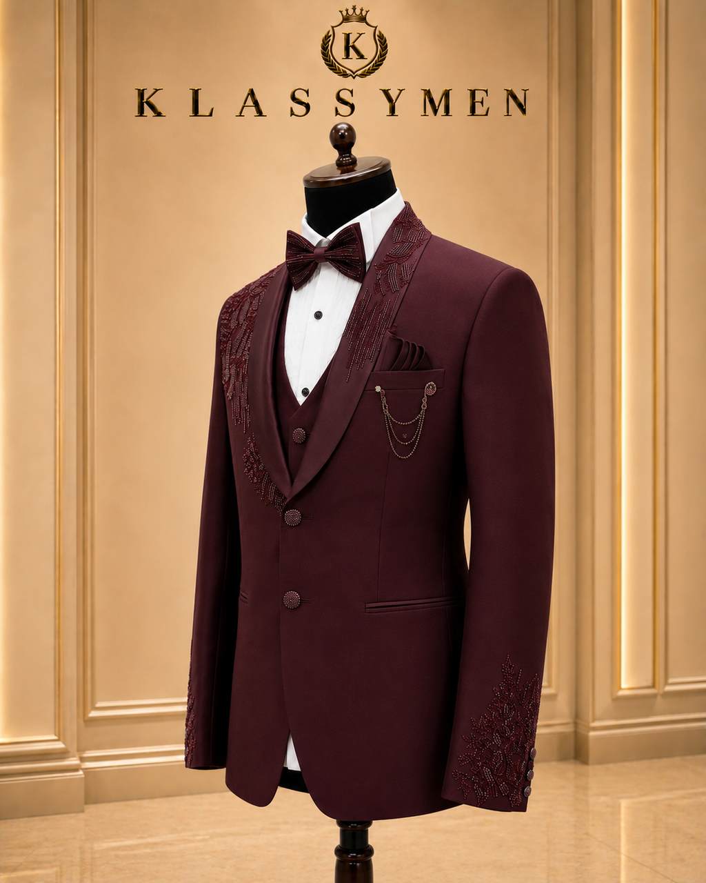 The KlassyMen Silk-Wool Blend Suit