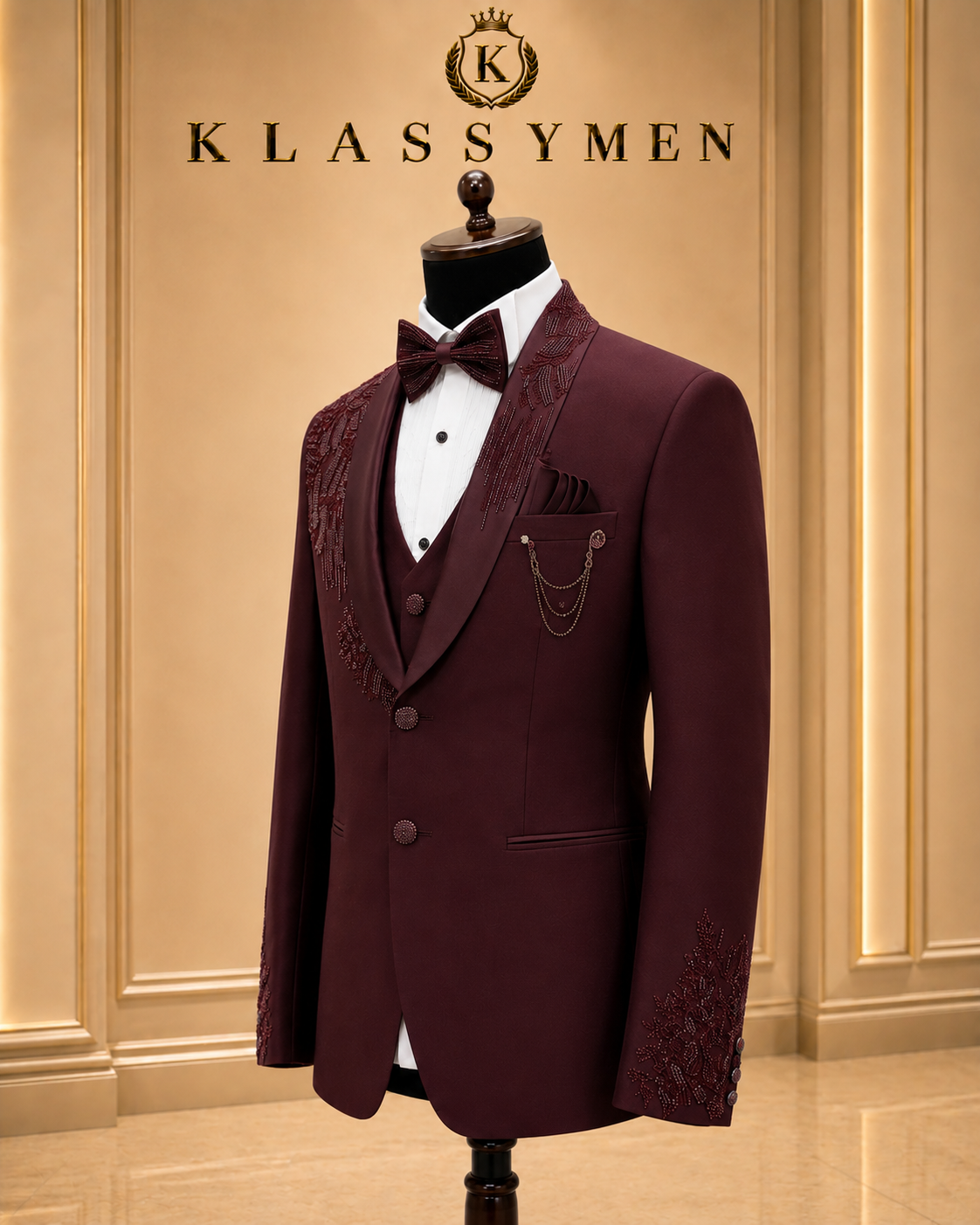 The KlassyMen Silk-Wool Blend Suit