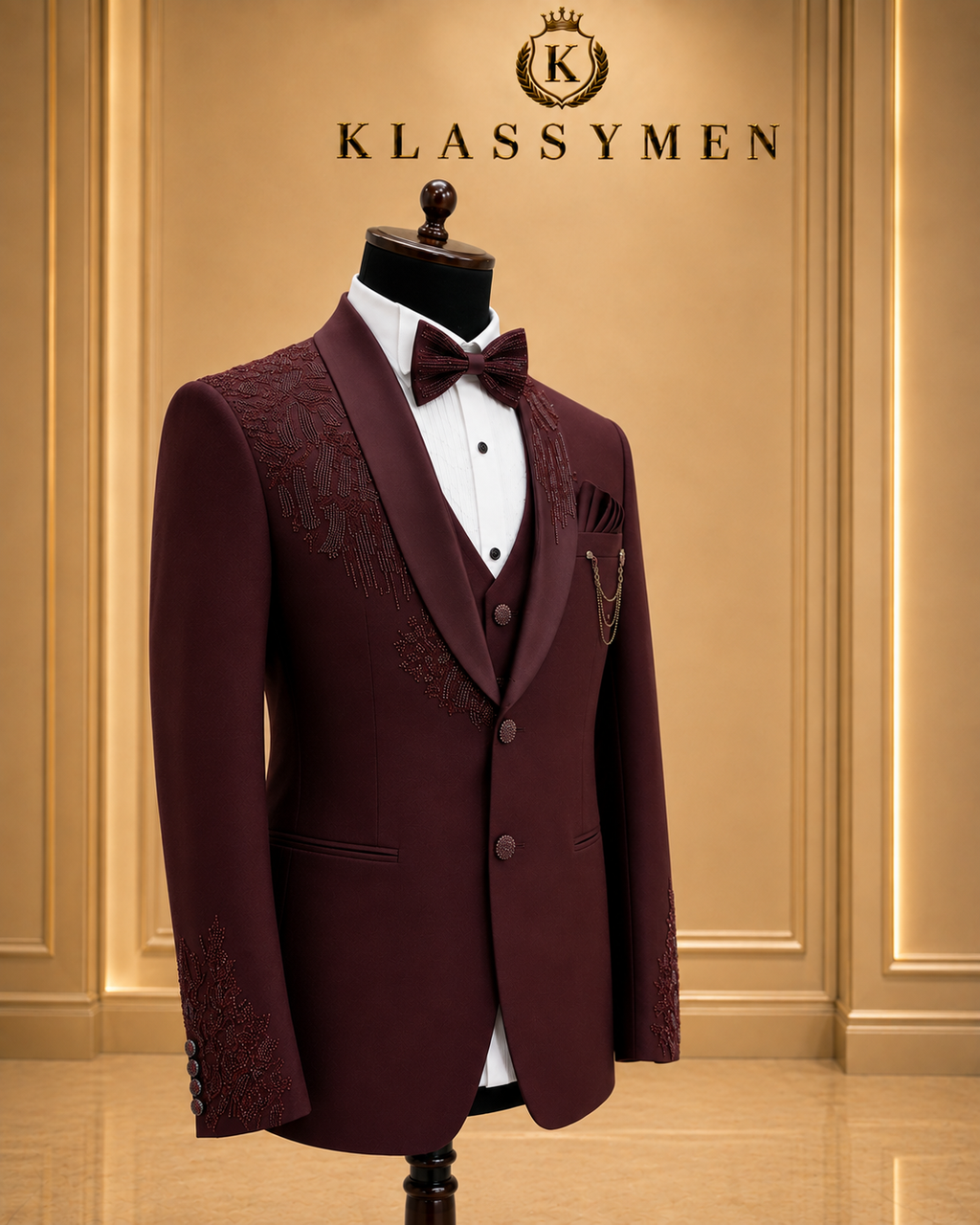 The KlassyMen Silk-Wool Blend Suit