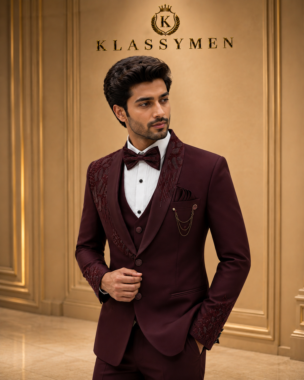 The KlassyMen Silk-Wool Blend Suit