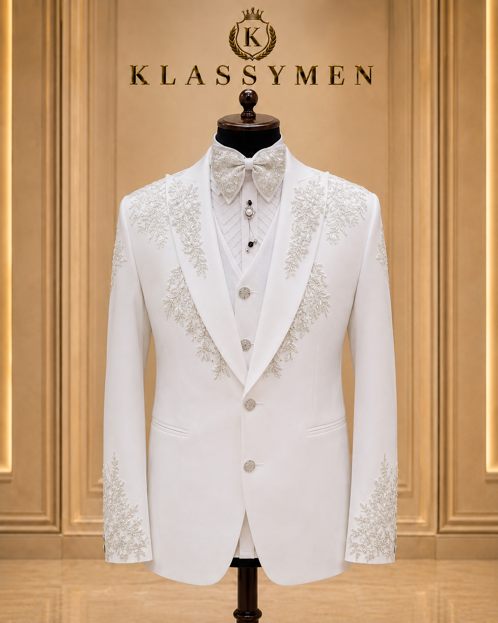 The KlassyMen Slim Fit Mohair Suit