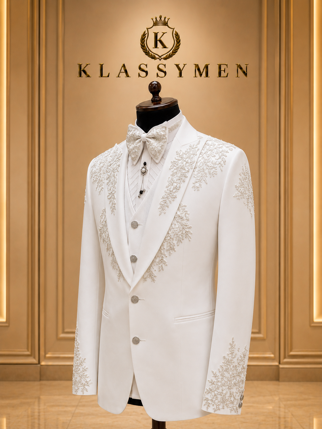 The KlassyMen Slim Fit Mohair Suit