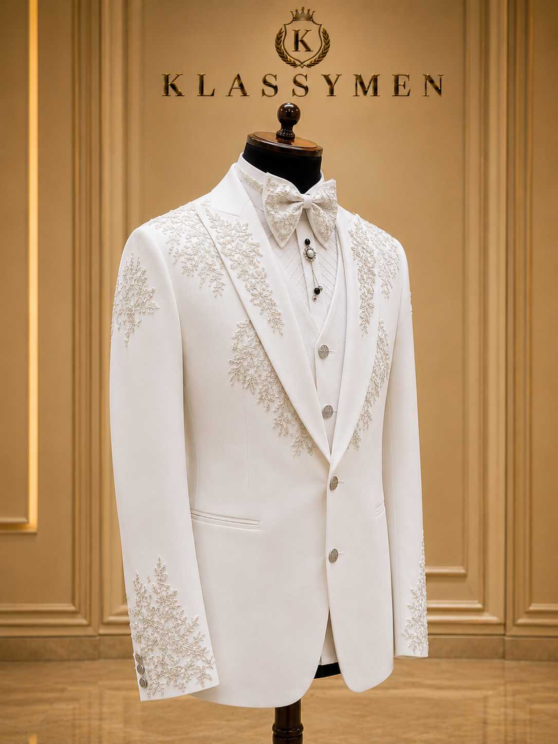 The KlassyMen Slim Fit Mohair Suit