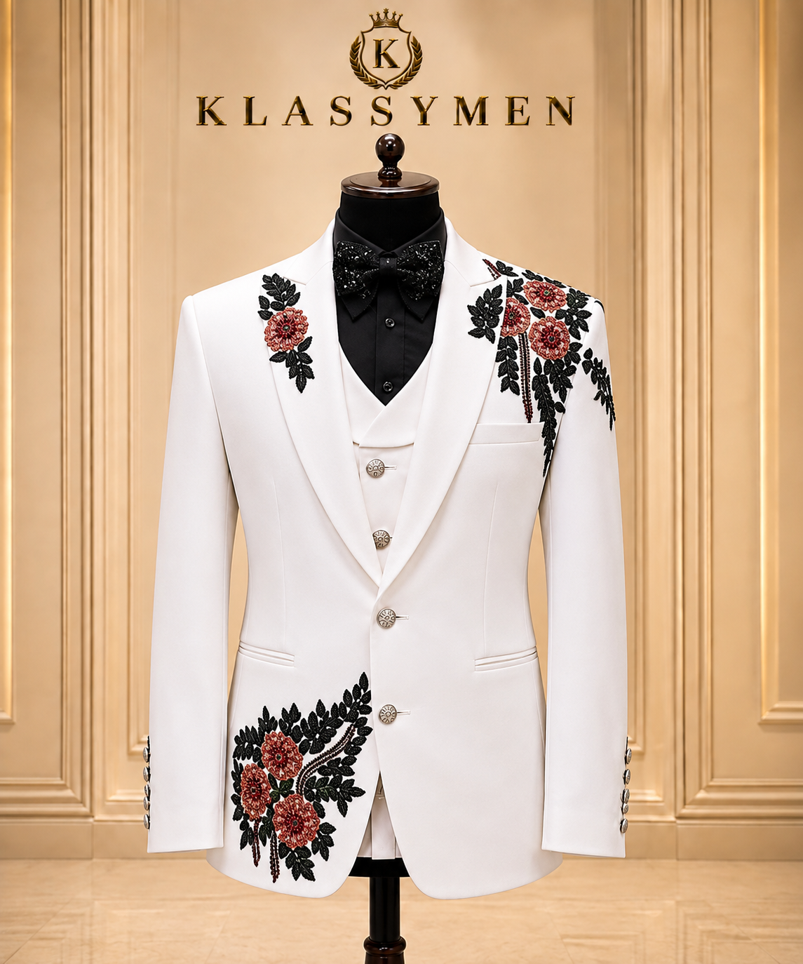 The KlassyMen Slim Fit Suit in Forest Green