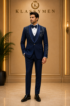 The KlassyMen Slim Fit Burgundy Suit