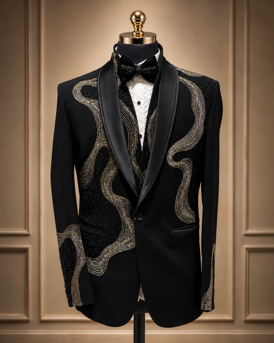 Tuxedo Black colar design