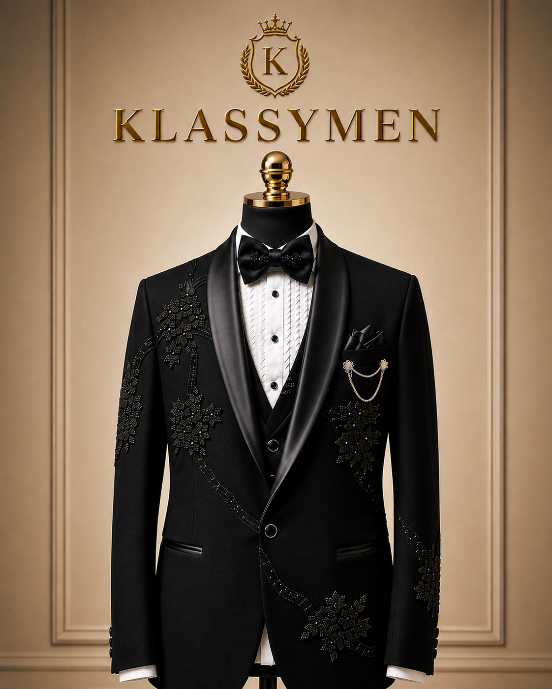 Tuxedo Black colar design