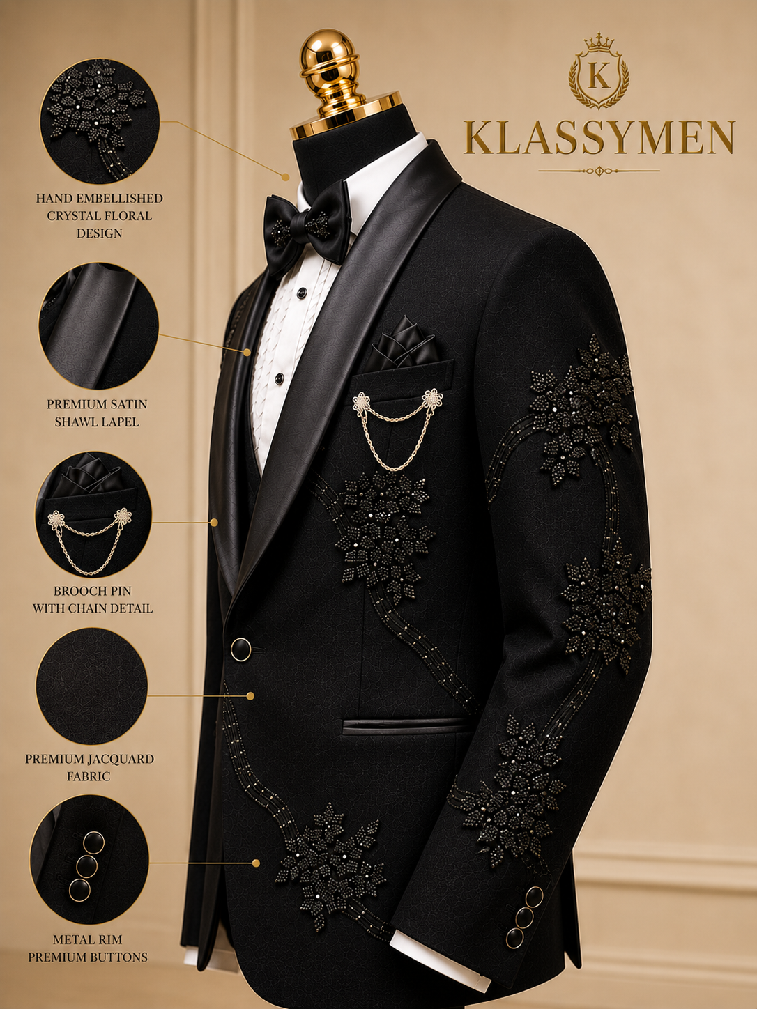 Texudo Black Klassymen