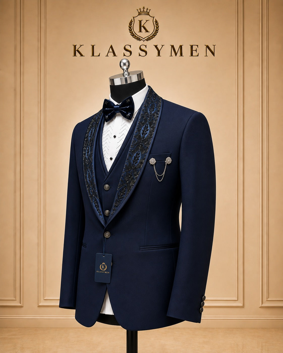 The KlassyMen Midnight Tuxedo Suit