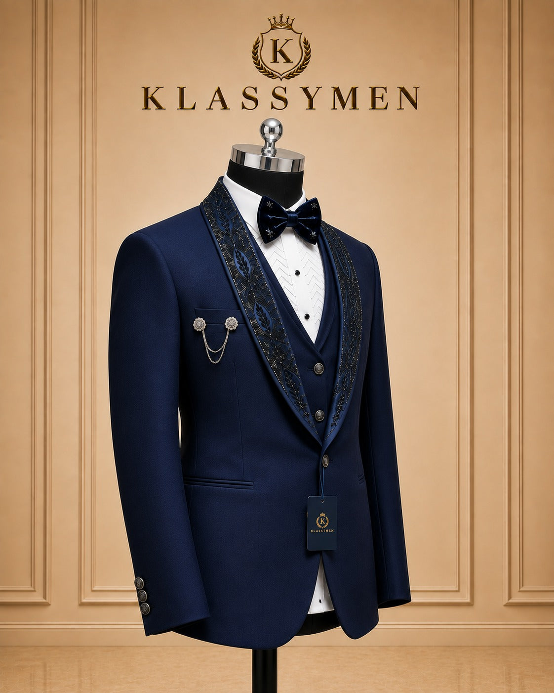 The KlassyMen Midnight Tuxedo Suit