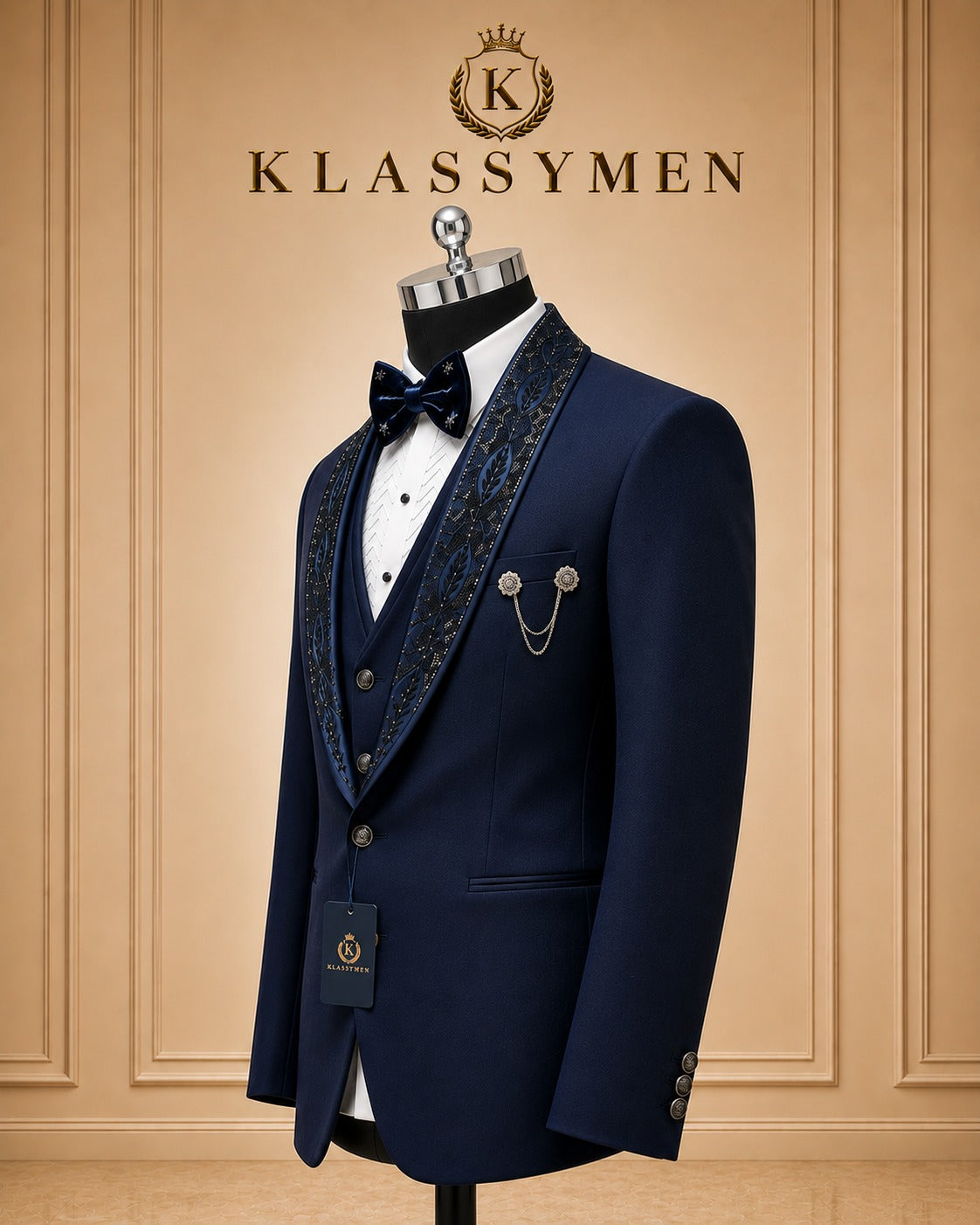 The KlassyMen Midnight Tuxedo Suit